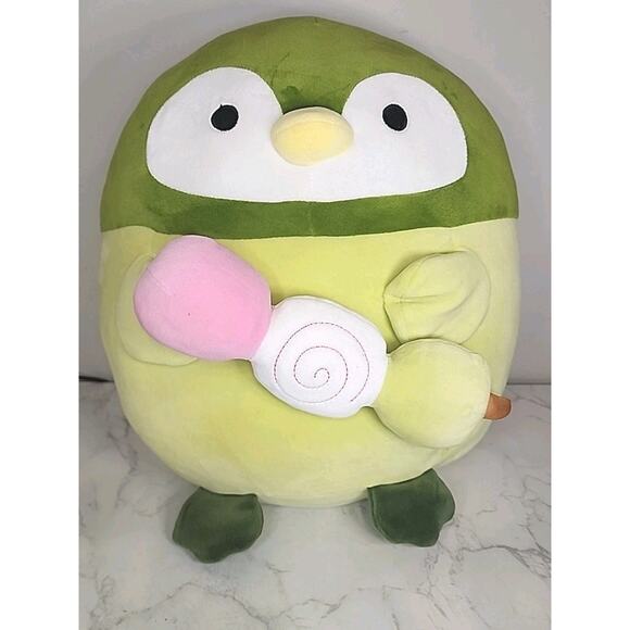 Takashoji Green Penguin With Ice Cream Large 16 Inch Plush - Picture 2 of 8